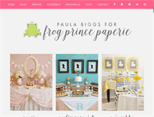 Tablet Screenshot of frogprincepaperie.com